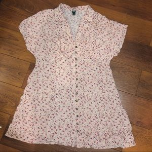 Wild Fable Floral Short Sleeve Collared Dress